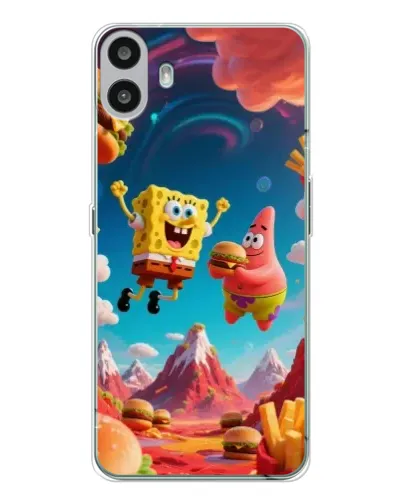 Чехол для Nothing CMF Phone 1 с картинкой «Космический фастфуд»