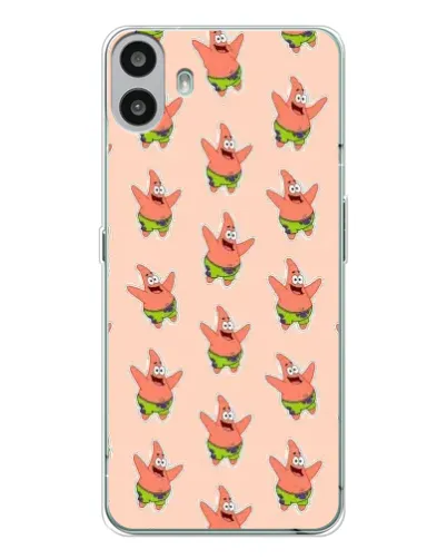 Чехол для Nothing CMF Phone 1 с картинкой «Патрик Стар паттерн»