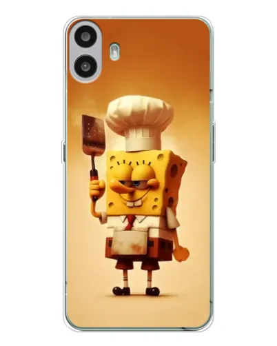 Чехол для Nothing CMF Phone 1 с картинкой «Губка Боб повар»
