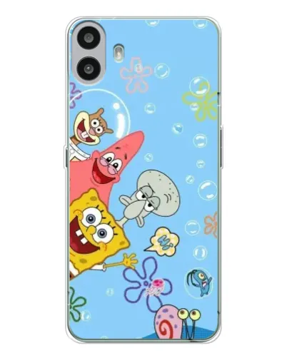 Чехол для Nothing CMF Phone 1 с картинкой «Веселые пузырьки»