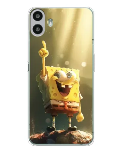Чехол для Nothing CMF Phone 1 с картинкой «Сияющий Спанч Боб»