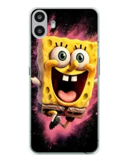 Чехол для Nothing CMF Phone 1 с картинкой «Взрывной Спанч Боб»