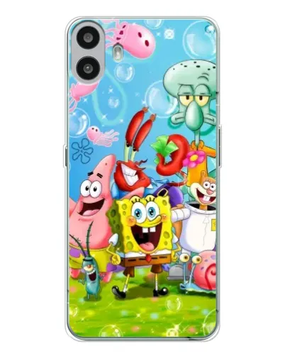 Чехол для Nothing CMF Phone 1 с картинкой «Губка Боб и друзья» Чехол для Nothing CMF Phone 1 с картинкой «Губка Боб и друзья»