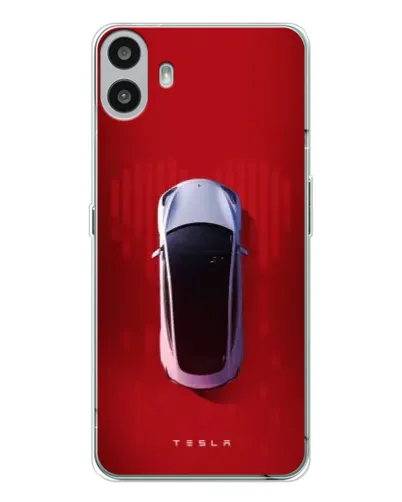 Чехол для Nothing CMF Phone 1 с картинкой «Tesla Top View»