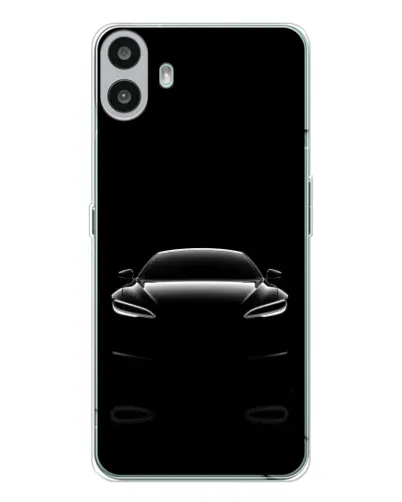 Чехол для Nothing CMF Phone 1 с картинкой «Силуэт Tesla Night»