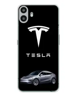 Чехол для Nothing CMF Phone 1 с картинкой «Tesla Model Y» Чехол для Nothing CMF Phone 1 с картинкой «Tesla Model Y»