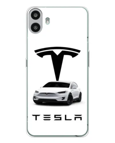 Чехол для Nothing CMF Phone 1 с картинкой «Tesla White Style»