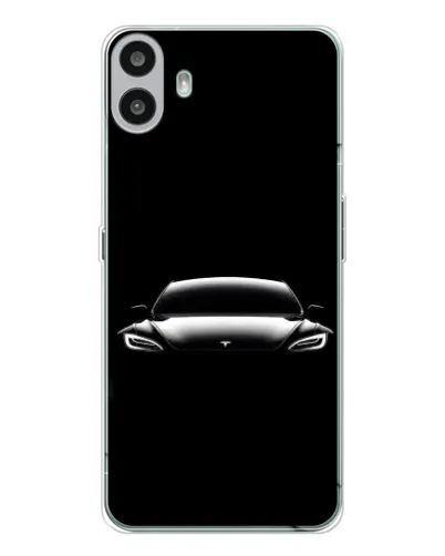 Чехол для Nothing CMF Phone 1 с картинкой «Фары Tesla Night»