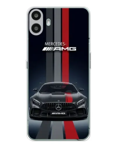 Чехол для Nothing CMF Phone 1 с картинкой «Mercedes — белый карбон» Чехол для Nothing CMF Phone 1 с картинкой «Mercedes — белый карбон»