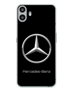 Чехол для Nothing CMF Phone 1 с картинкой «Mercedes Silver Logo»