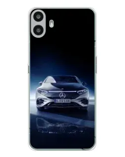 Чехол для Nothing CMF Phone 1 с картинкой «Ночной Mercedes EQ»