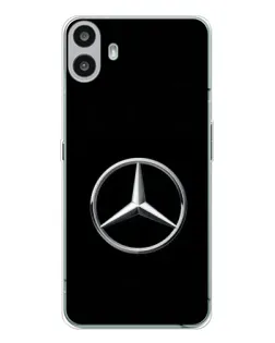 Чехол для Nothing CMF Phone 1 с картинкой «Mercedes классический лого»