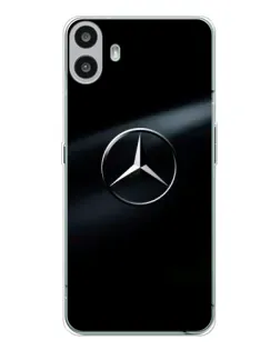 Чехол для Nothing CMF Phone 1 с картинкой «Mercedes на металле»