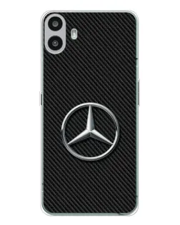 Чехол для Nothing CMF Phone 1 с картинкой «Карбоновый Mercedes стиль»