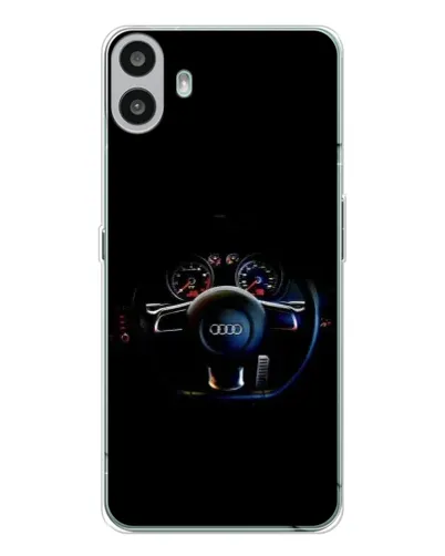 Чехол для Nothing CMF Phone 1 с картинкой «Салон Audi — руль»