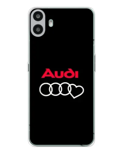 Чехол для Nothing CMF Phone 1 с картинкой «Логотип Audi Heart»