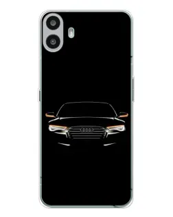 Чехол для Nothing CMF Phone 1 с картинкой «Audi — ночной контур»