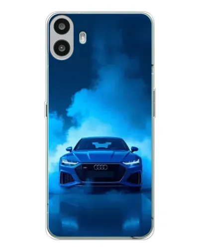 Чехол для Nothing CMF Phone 1 с картинкой «Audi — голубая энергия»