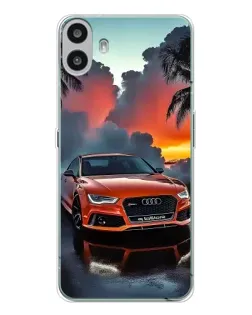 Чехол для Nothing CMF Phone 1 с картинкой «Audi — закат»