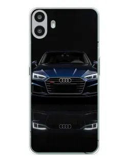 Чехол для Nothing CMF Phone 1 с картинкой «Audi — ночное отражение»