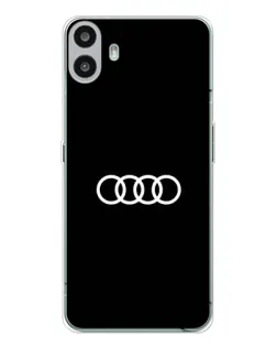 Чехол для Nothing CMF Phone 1 с картинкой «Audi White Logo»