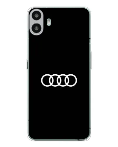 Чехол для Nothing CMF Phone 1 с картинкой «Audi White Logo»