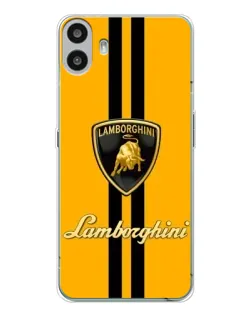 Чохол для Nothing CMF Phone 1 з картинкою «Lamborghini Stripe жовтий»