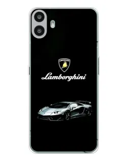 Чехол для Nothing CMF Phone 1 с картинкой «Логотип Lamborghini классика»