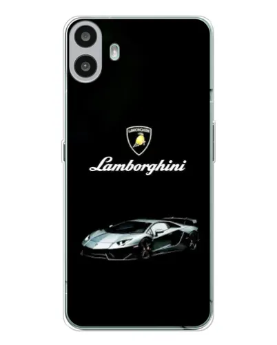 Чехол для Nothing CMF Phone 1 с картинкой «Логотип Lamborghini классика»