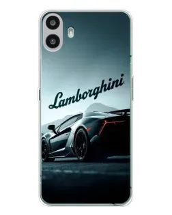 Чехол для Nothing CMF Phone 1 с картинкой «Классическая надпись Lamborghini»