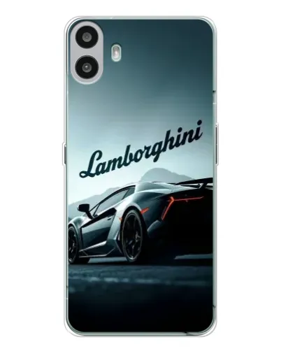 Чехол для Nothing CMF Phone 1 с картинкой «Классическая надпись Lamborghini»