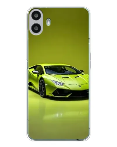 Чехол для Nothing CMF Phone 1 с картинкой «Салатовый Lamborghini Huracan»