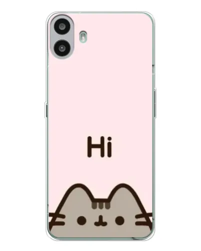 Чехол для Nothing CMF Phone 1 с картинкой «Пушин говорит Hi» Чехол для Nothing CMF Phone 1 с картинкой «Пушин говорит Hi»