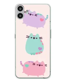 Чехол для Nothing CMF Phone 1 с картинкой «Pusheen трио»