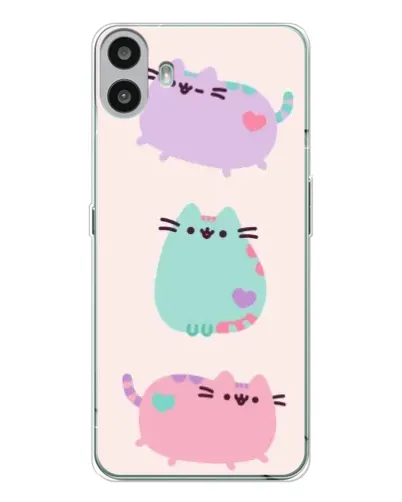 Чехол для Nothing CMF Phone 1 с картинкой «Pusheen трио» Чехол для Nothing CMF Phone 1 с картинкой «Pusheen трио»