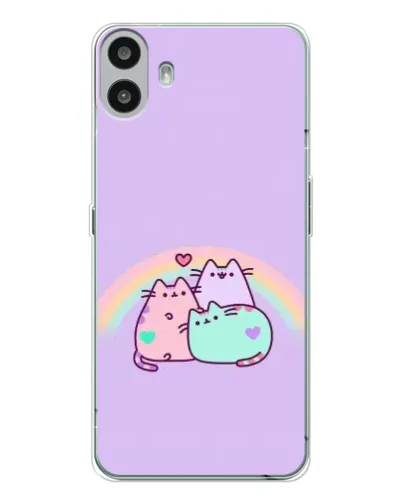 Чехол для Nothing CMF Phone 1 с картинкой «Радужные Пушины» Чехол для Nothing CMF Phone 1 с картинкой «Радужные Пушины»