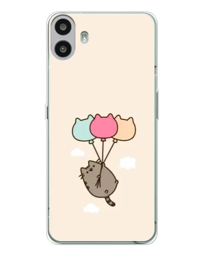 Чехол для Nothing CMF Phone 1 с картинкой «Пушин на шариках» Чехол для Nothing CMF Phone 1 с картинкой «Пушин на шариках»