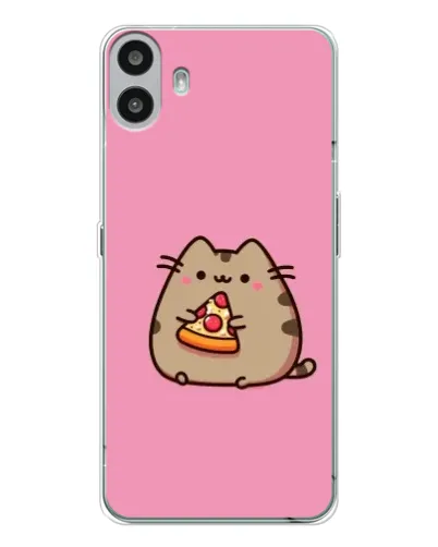 Чехол для Nothing CMF Phone 1 с картинкой «Пушин с пиццей» Чехол для Nothing CMF Phone 1 с картинкой «Пушин с пиццей»