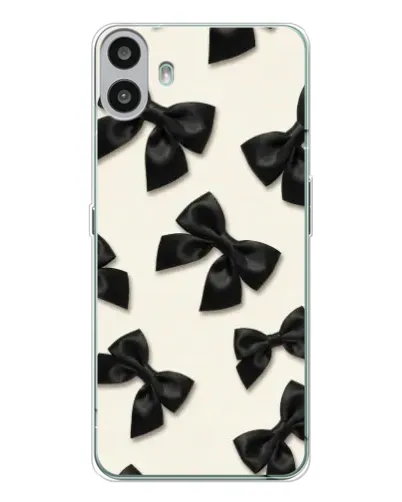 Чехол для Nothing CMF Phone 1 с картинкой «Черные бантики» Чехол для Nothing CMF Phone 1 с картинкой «Черные бантики»