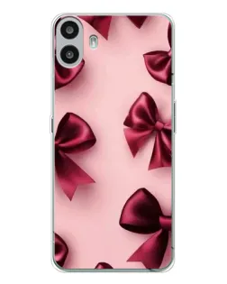 Чехол для Nothing CMF Phone 1 с картинкой «Бордовый атлас»
