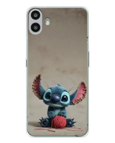 Чехол для Nothing CMF Phone 1 с картинкой «Стич на коричневом фоне»