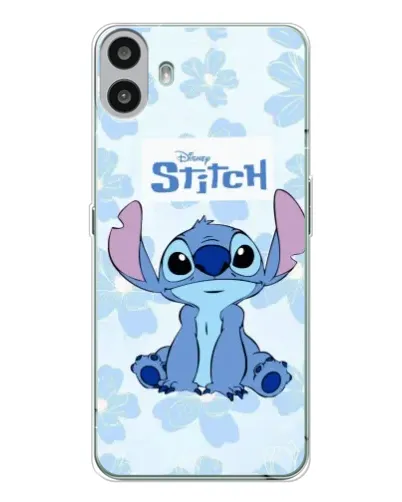 Чехол для Nothing CMF Phone 1 с картинкой «Stitch среди цветов»