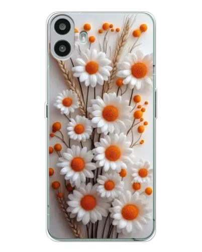 Чохол для Nothing CMF Phone 1 з картинкою «Білі сухоцвіти»