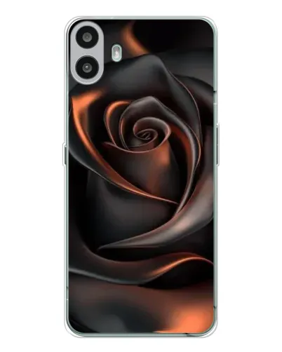 Чохол для Nothing CMF Phone 1 з картинкою «Шовкова чорна троянда»