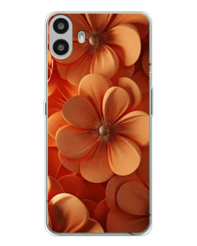 Чохол для Nothing CMF Phone 1 з картинкою «Помаранчева макро квітка»