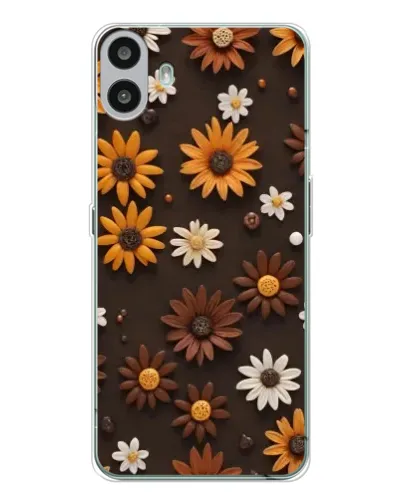 Чохол для Nothing CMF Phone 1 з картинкою «Візерунок з маленьких соняшників»