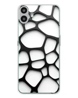 Чохол для Nothing CMF Phone 1 з картинкою «Біла об'ємна сітка»