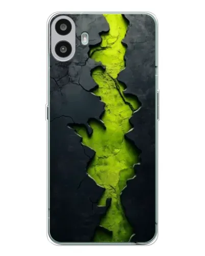 Чохол для Nothing CMF Phone 1 з картинкою «Салатовий розлом скелі»