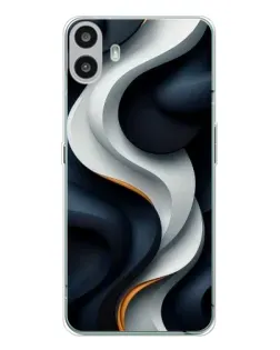 Чохол для Nothing CMF Phone 1 з картинкою «Об'ємні чорно-білі стрічки» Чохол для Nothing CMF Phone 1 з картинкою «Об'ємні чорно-білі стрічки»