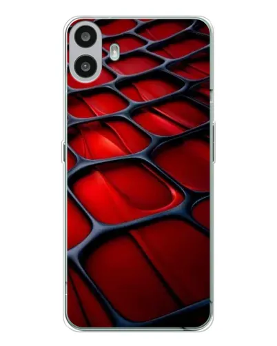 Чохол для Nothing CMF Phone 1 з картинкою «Червона глянцева сітка»